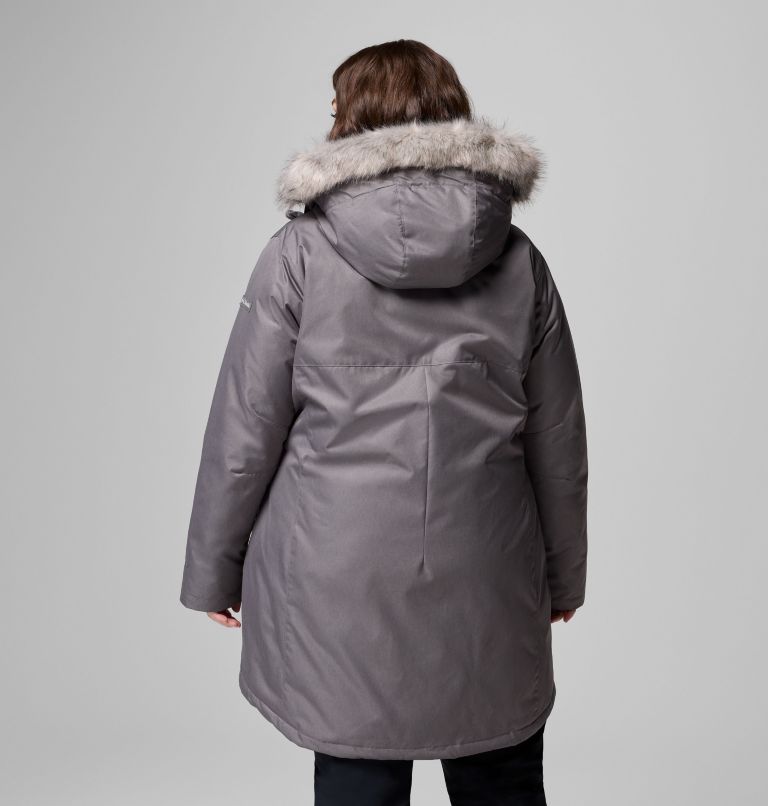 Women's Suttle Mountain Long Insulated Jacket - Plus Size, Color: City Grey, image 2