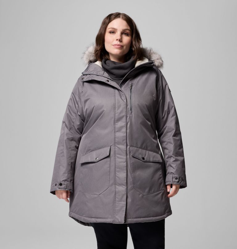 Women's Suttle Mountain Long Insulated Jacket - Plus Size, Color: City Grey, image 1