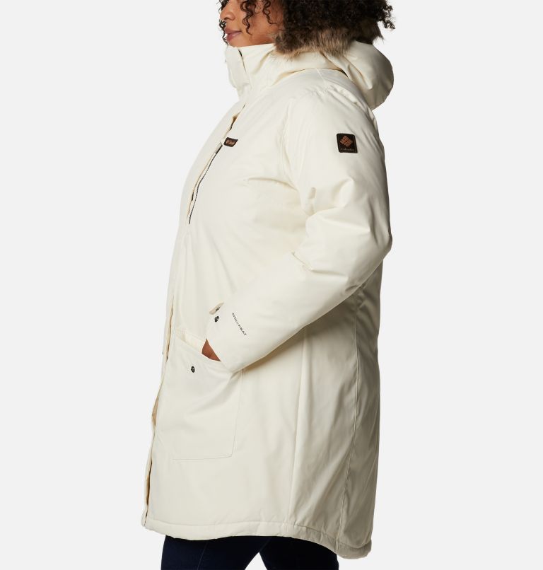 Plus size columbia suttle mountain hooded long insulated hot sale jacket