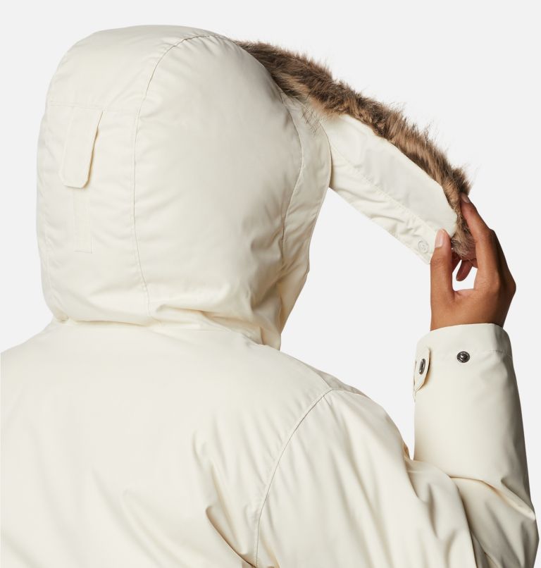 Thumbnail: Women's Suttle Mountain Long Insulated Jacket - Plus Size, Color: Chalk, image 6