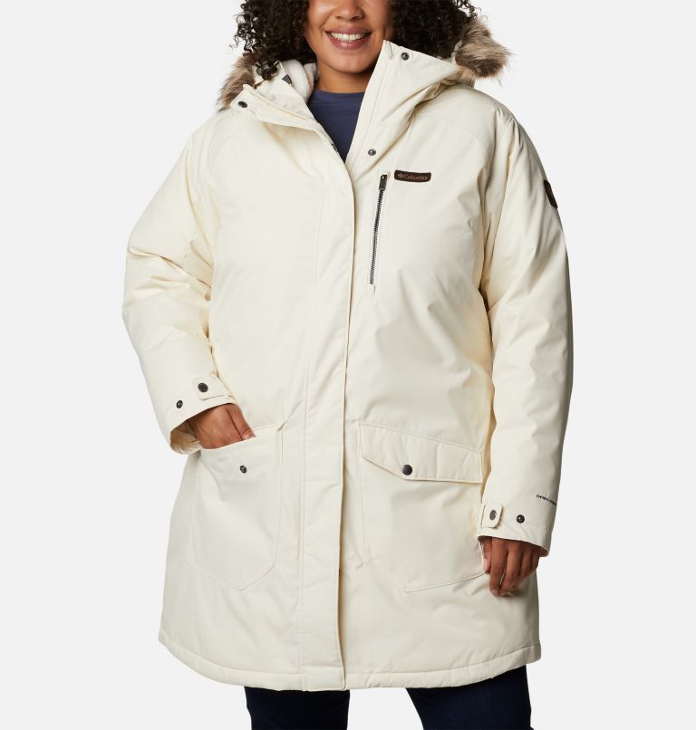Women's Suttle Mountain Long Insulated Jacket - Plus Size, Color: Chalk, image 1