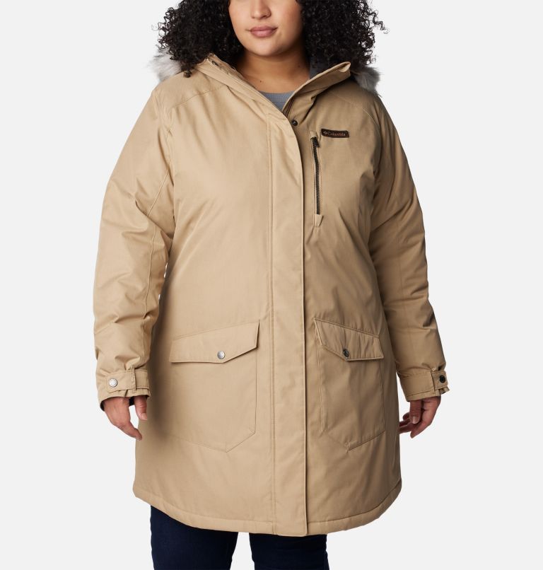 Columbia Women's Suttle Mountain Long Insulated Jacket - Camel Brown - 3XL  - NEW