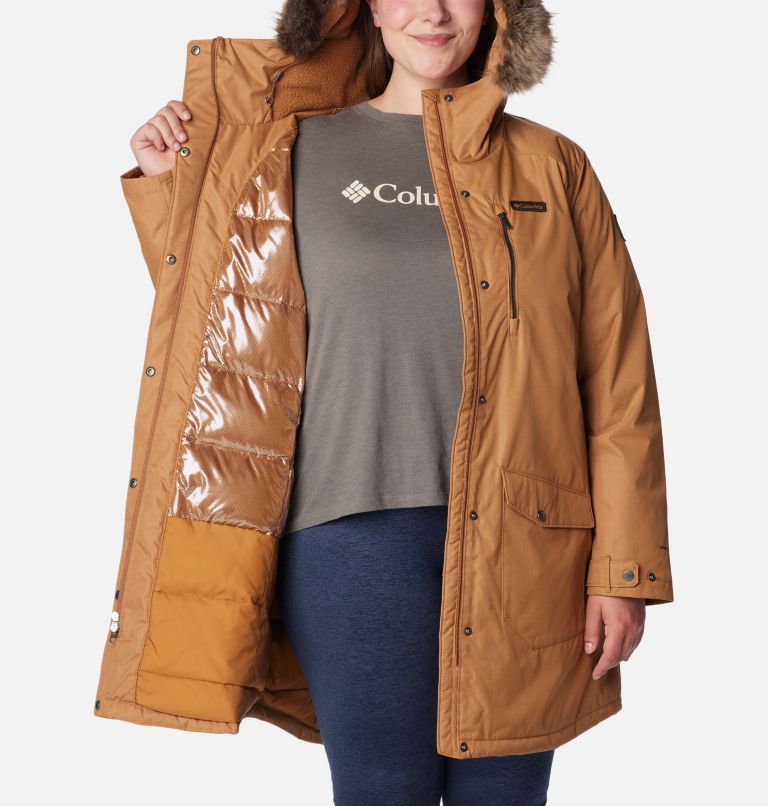 Columbia Women's Suttle Mountain Long Insulated Jacket, Camel