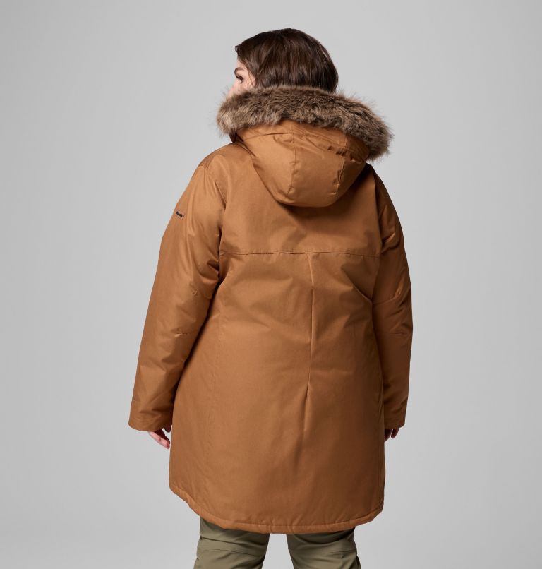 Women's Suttle Mountain Long Insulated Jacket - Plus Size, Color: Camel Brown, image 2