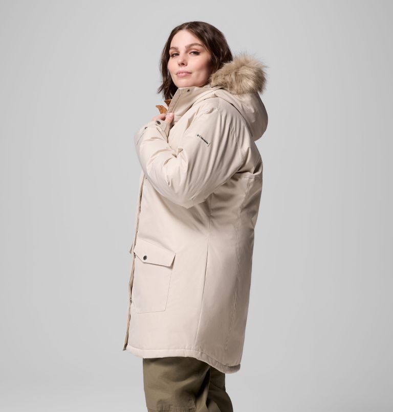 Women's Suttle Mountain Long Insulated Jacket - Plus Size, Color: Dark Stone, image 3