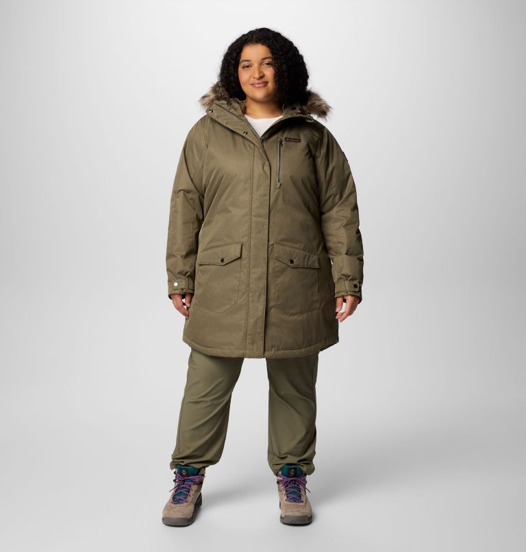 Manteau long isolé Suttle Mountain Femme - Grandes tailles, Color: Stone Green, image 3