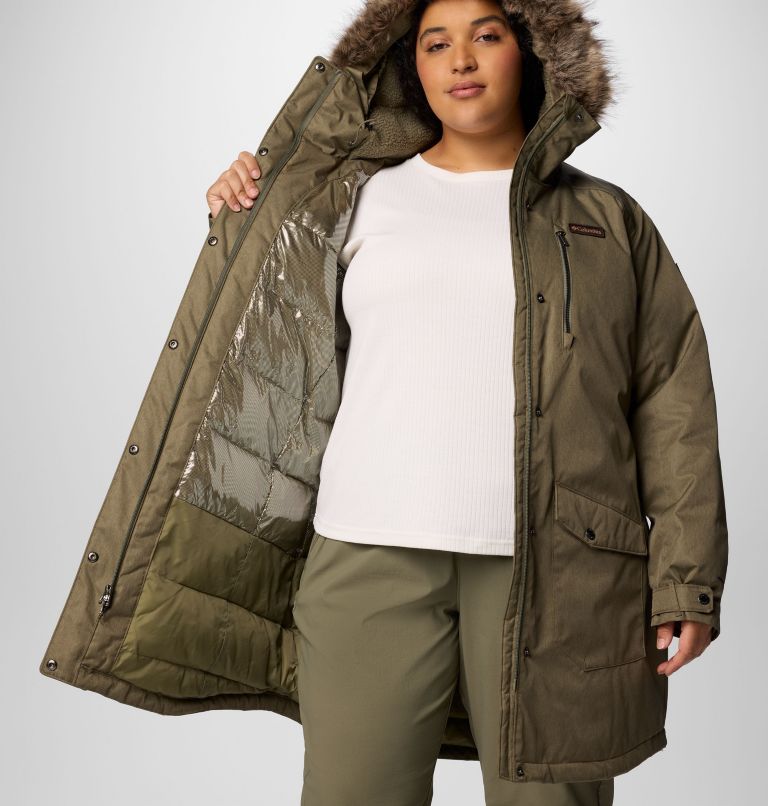 Manteau long isolé Suttle Mountain Femme - Grandes tailles, Color: Stone Green, image 6