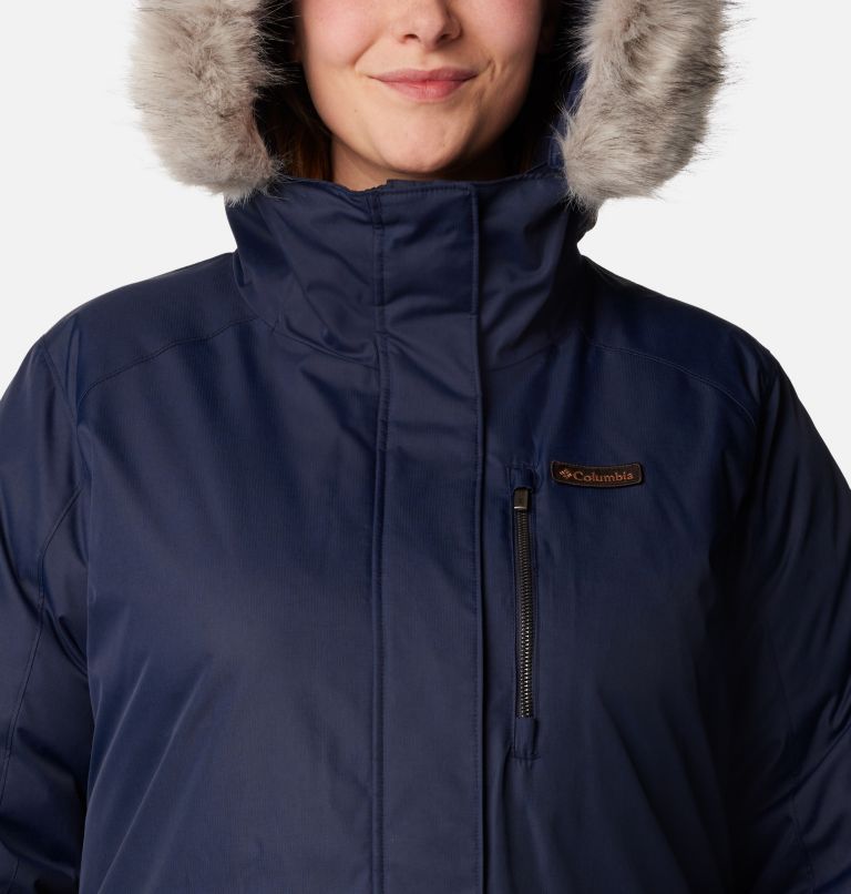 Women's Suttle Mountain Long Insulated Jacket - Plus Size, Color: Dark Nocturnal, image 4