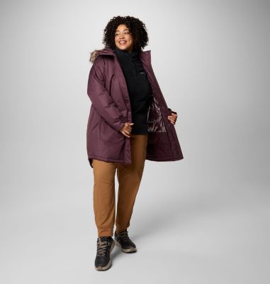 Women's Suttle Mountain Long Insulated Jacket - Plus Size, Color: Moonvista, image 3