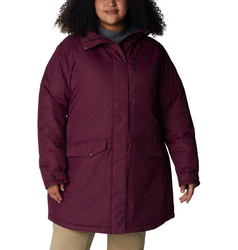 Women's Suttle Mountain Long Insulated Jacket - Plus Size, Color: Marionberry, image 1