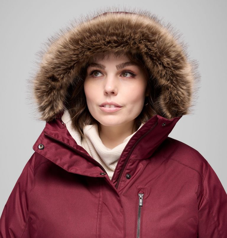 Women's Suttle Mountain Long Insulated Jacket - Plus Size, Color: Rich Wine, image 4