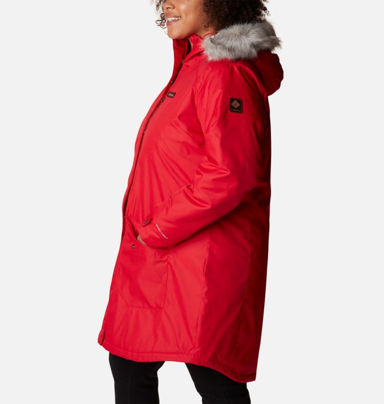 Women's Suttle Mountain Long Insulated Jacket - Plus Size, Color: Red Lily, image 3