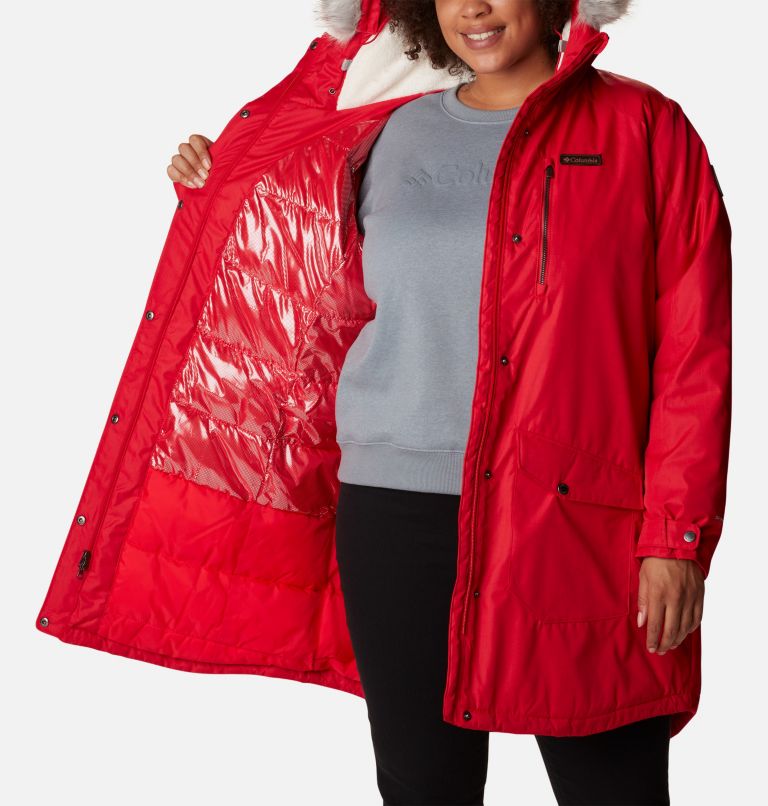 Women's Suttle Mountain Long Insulated Jacket - Plus Size, Color: Red Lily, image 5