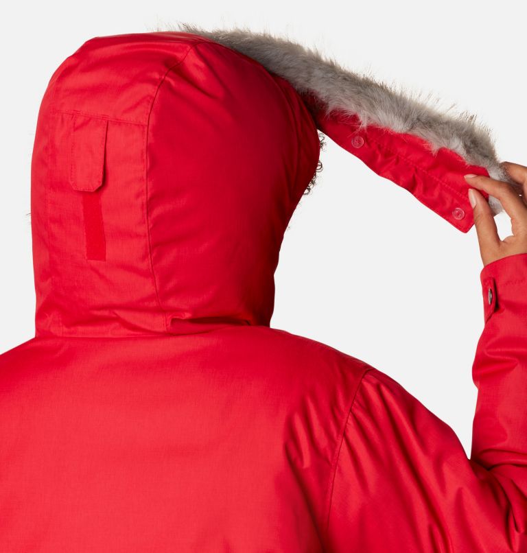 Women's Suttle Mountain Long Insulated Jacket - Plus Size, Color: Red Lily, image 7