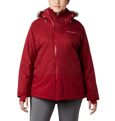 plus size columbia three lakes hooded long fleece jacket