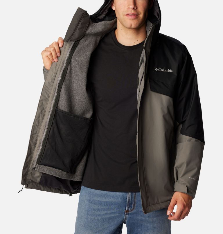 Men's Bugaboo II Fleece Interchange Jacket, Color: City Grey, Black, image 5