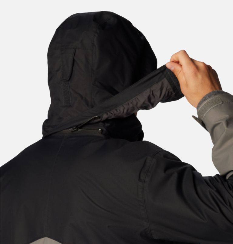 Men's Bugaboo II Fleece Interchange Jacket, Color: City Grey, Black, image 8