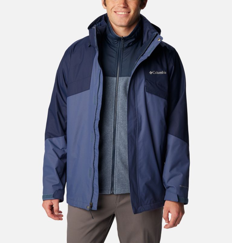 Thumbnail: Men's Bugaboo II Fleece Interchange Jacket, Color: Dark Mountain, Collegiate Navy, image 12