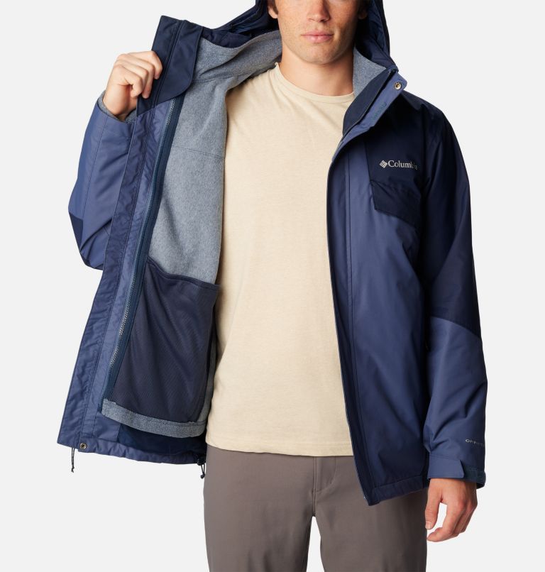 Men's Bugaboo II Fleece Interchange Jacket, Color: Dark Mountain, Collegiate Navy, image 5