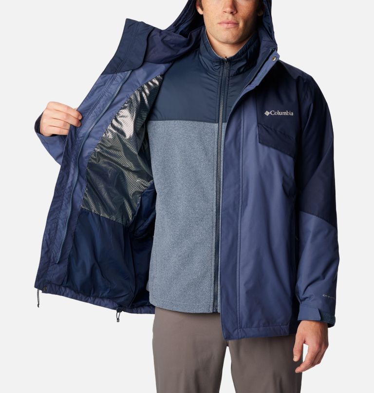 Thumbnail: Men's Bugaboo II Fleece Interchange Jacket, Color: Dark Mountain, Collegiate Navy, image 6