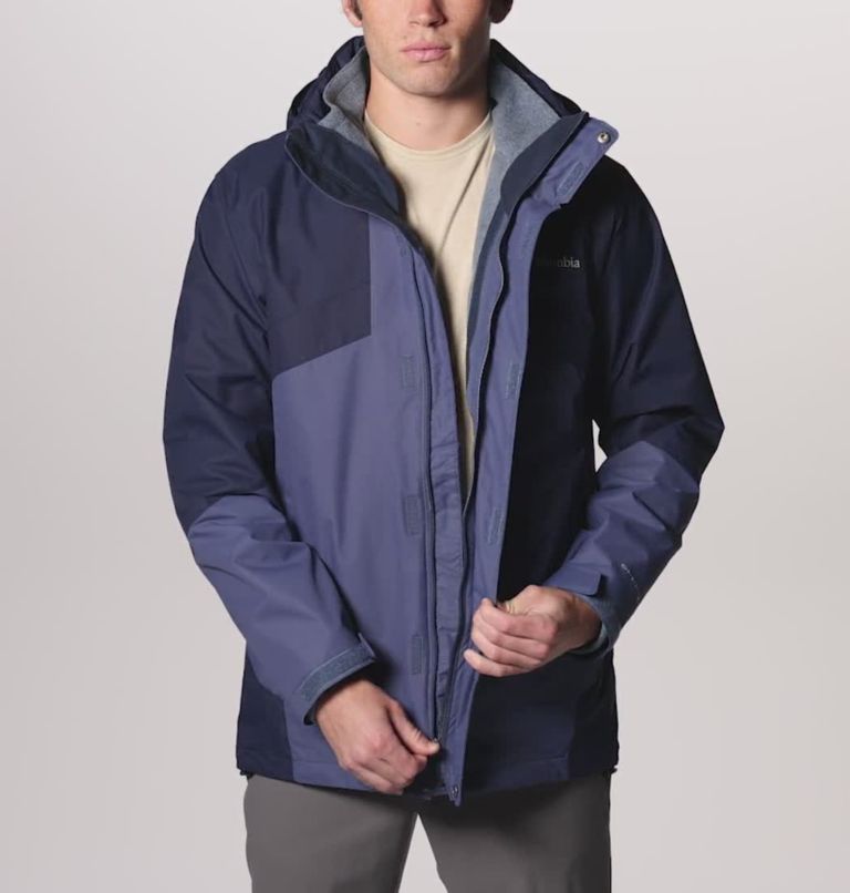Men's Bugaboo II Fleece Interchange Jacket, Color: Dark Mountain, Collegiate Navy