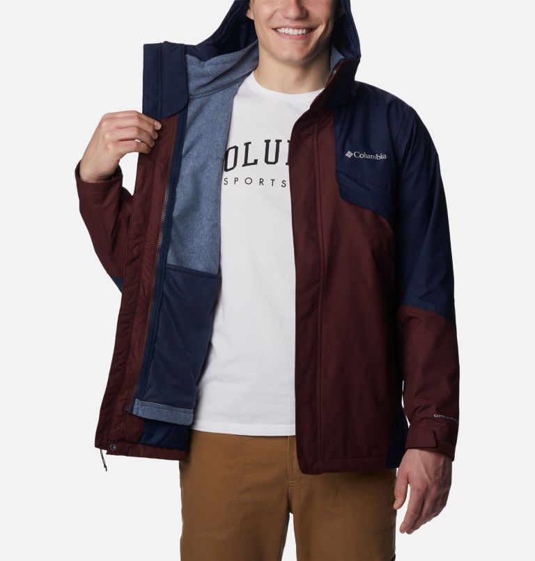 Thumbnail: Men's Bugaboo II Fleece Interchange Jacket, Color: Elderberry, Collegiate Navy, image 5