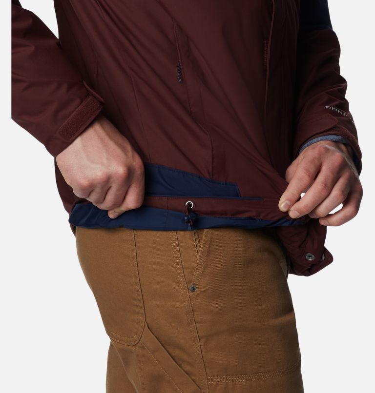 Thumbnail: Men's Bugaboo II Fleece Interchange Jacket, Color: Elderberry, Collegiate Navy, image 11