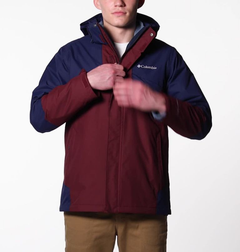 Men's Bugaboo II Fleece Interchange Jacket, Color: Elderberry, Collegiate Navy