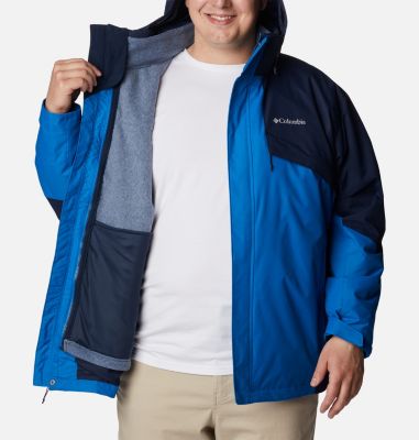 Columbia Men's Bugaboo II Fleece Interchange Jacket, Bright Indigo/Collegiate Navy, 5X Big