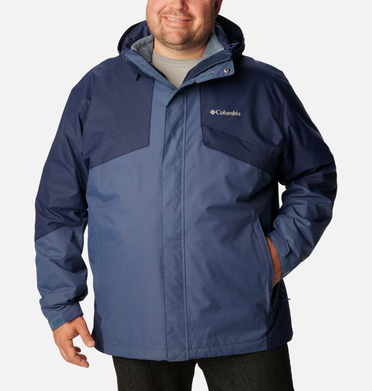 Thumbnail: Men's Bugaboo II Fleece Interchange Jacket - Big, Color: Dark Mountain, Collegiate Navy, image 1