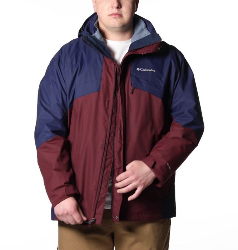 Men's Bugaboo II Fleece Interchange Jacket - Big, Color: Elderberry, Collegiate Navy