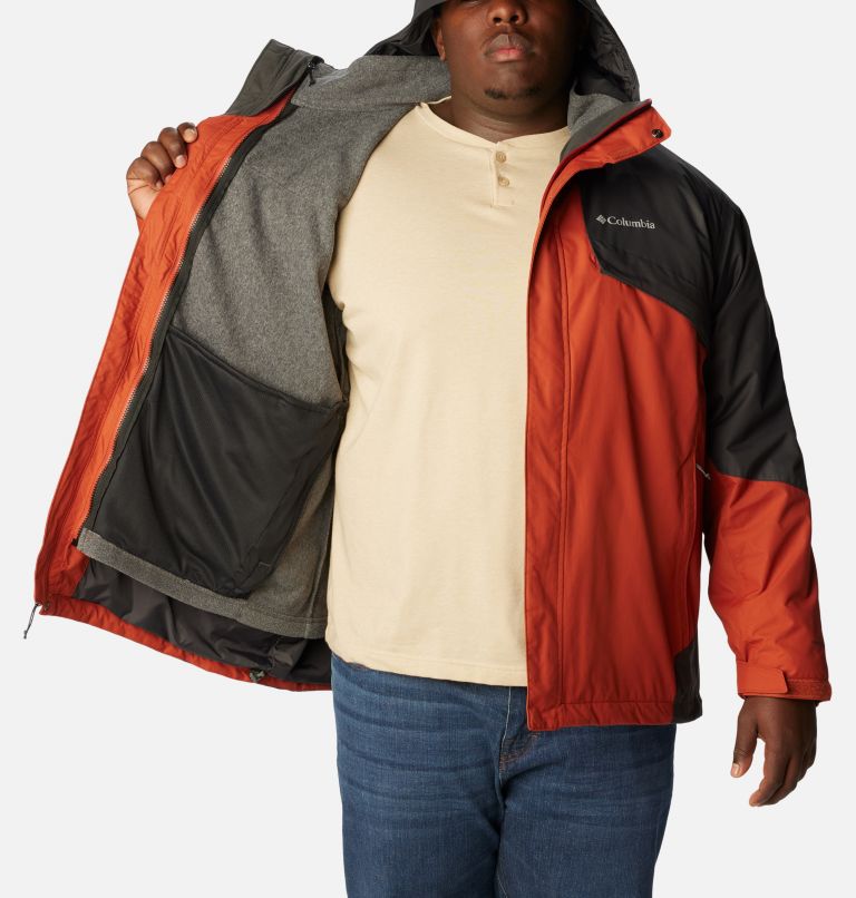 Men's Bugaboo II Fleece Interchange Jacket - Big, Color: Warp Red, Shark, image 5