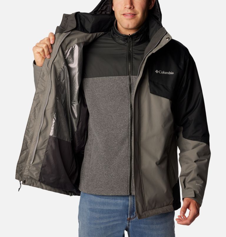 Thumbnail: Men's Bugaboo II Fleece Interchange Jacket - Tall, Color: City Grey, Black, image 6