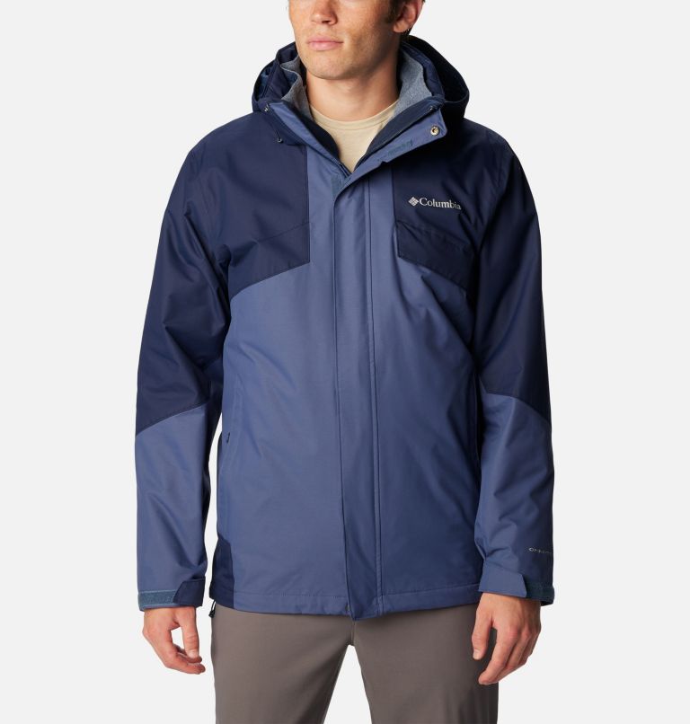 Thumbnail: Men's Bugaboo II Fleece Interchange Jacket - Tall, Color: Dark Mountain, Collegiate Navy, image 1