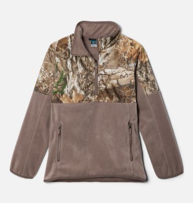  Columbia Men's PHG Fleece Jacket, Blaze/Real Tree Edge