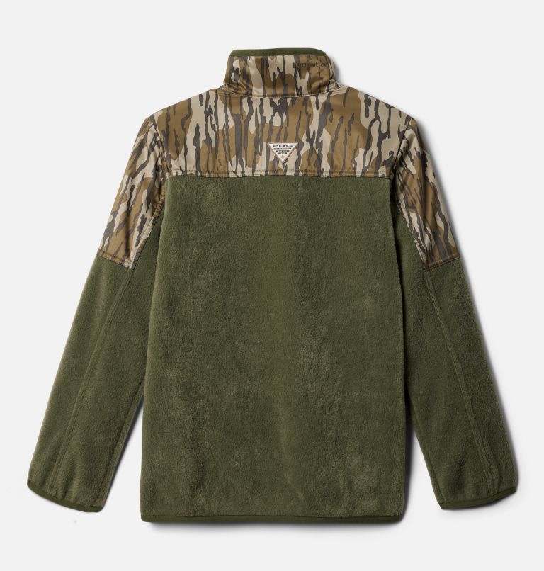 Boys’ PHG Overlay 1/4 Zip Fleece Pullover, Color: Surplus Green, MO Bottomland, image 2