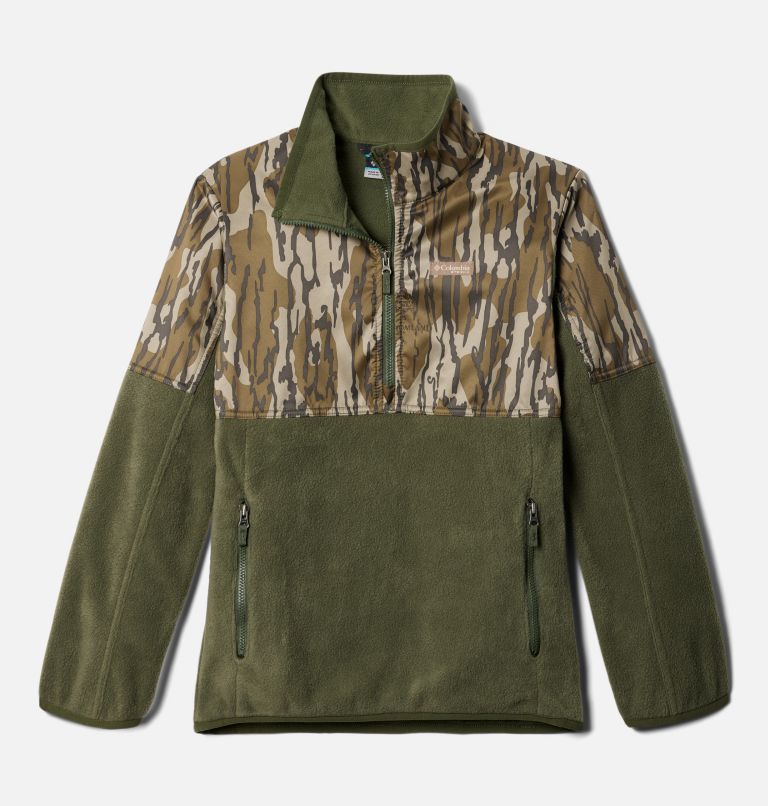 Boys’ PHG Overlay 1/4 Zip Fleece Pullover, Color: Surplus Green, MO Bottomland, image 1