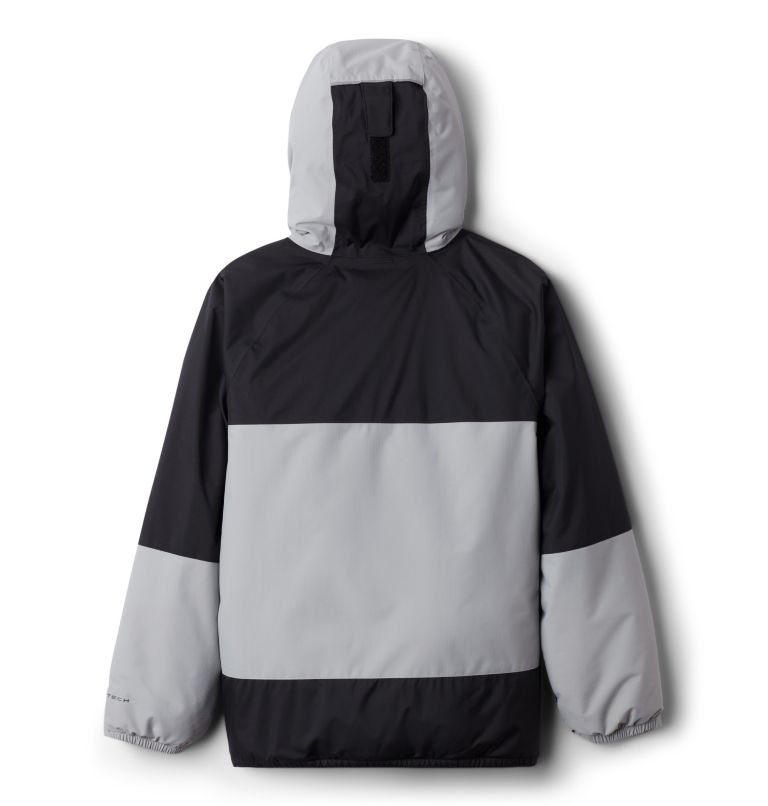 Boys’ Snow Problem Jacket, Color: Black, Columbia Grey, image 2