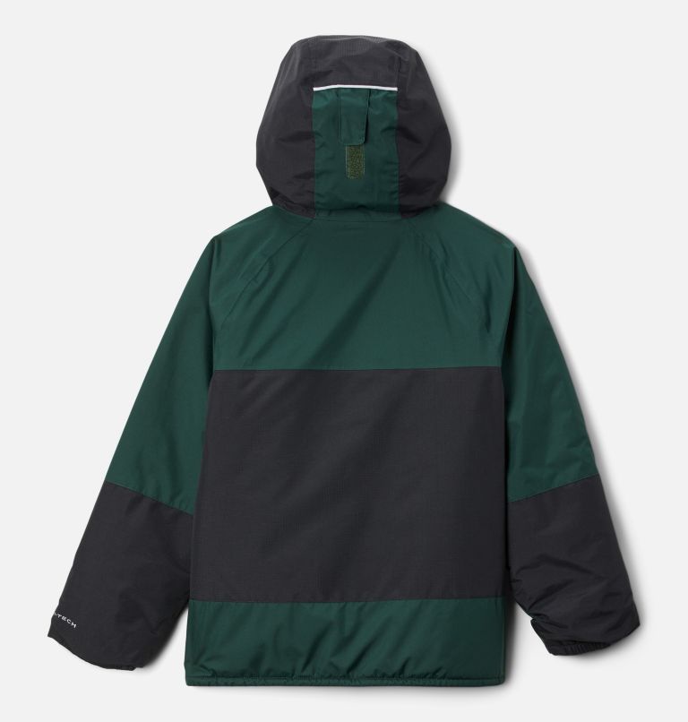 Boys’ Snow Problem Jacket, Color: Spruce, Black, image 2