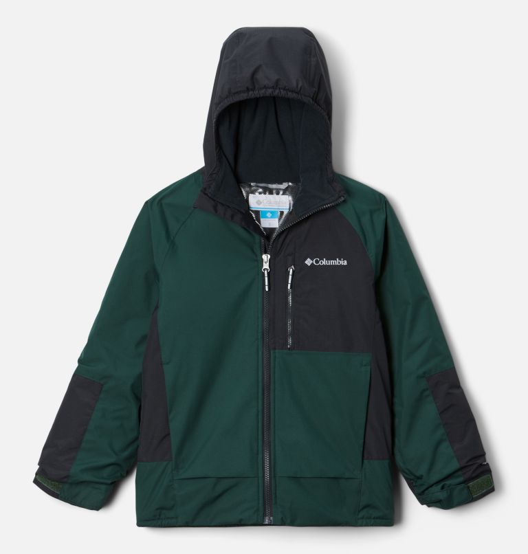 Boys’ Snow Problem Jacket, Color: Spruce, Black, image 1