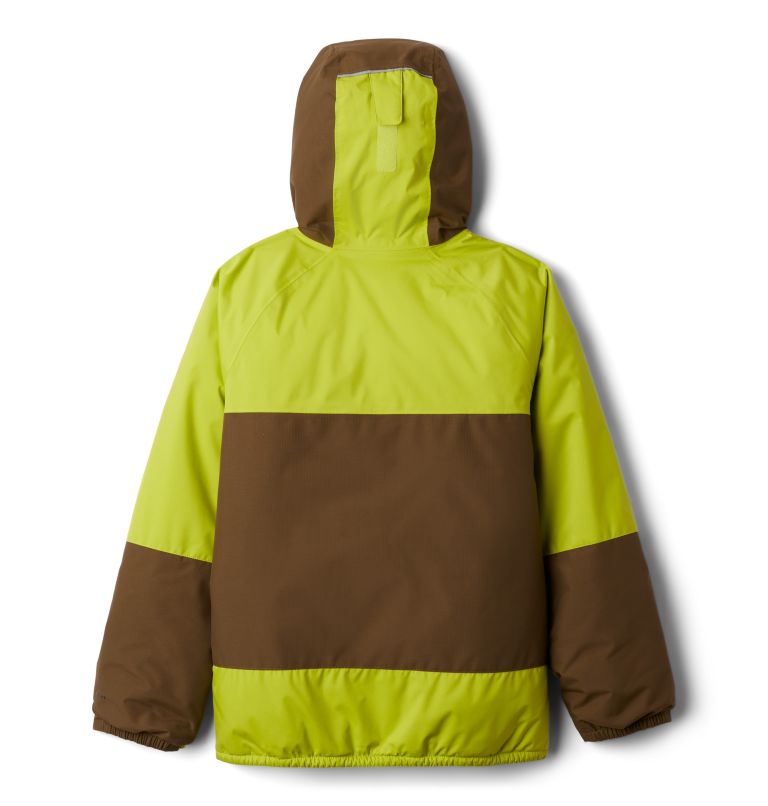 Boys’ Snow Problem Jacket, Color: Bright Chartreuse, New Olive, image 2