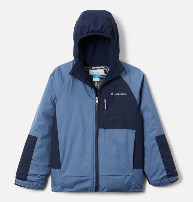 Boys&rsquo; Snow Problem&nbsp;Jacket, Color: Bluestone, Collegiate Navy