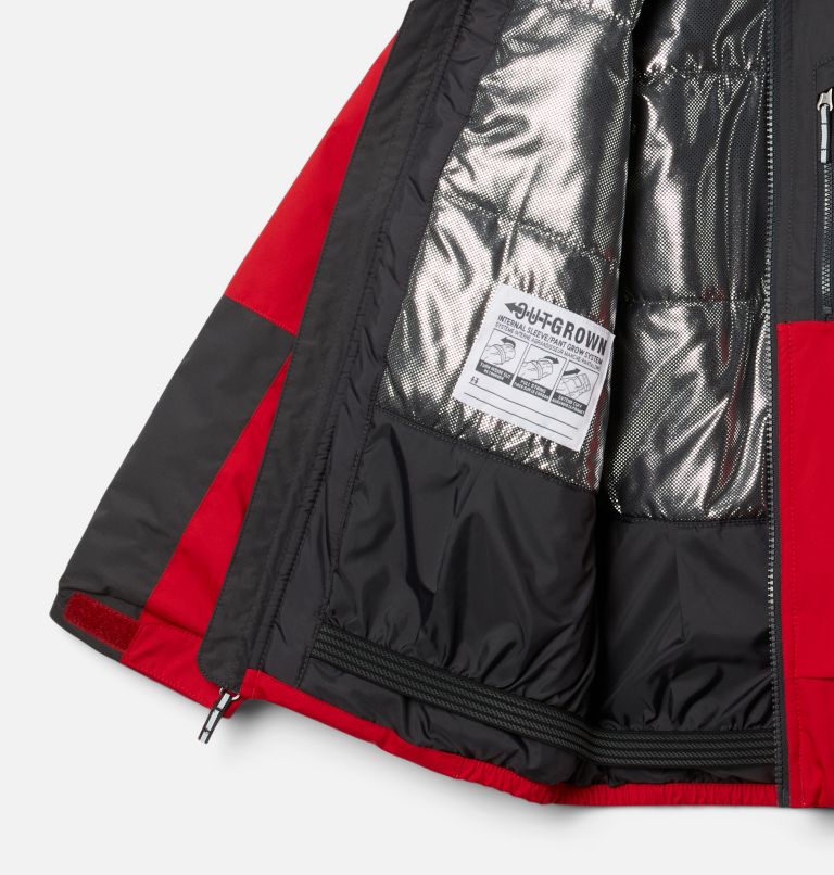 Boys’ Snow Problem Jacket, Color: Mountain Red, Shark, image 3