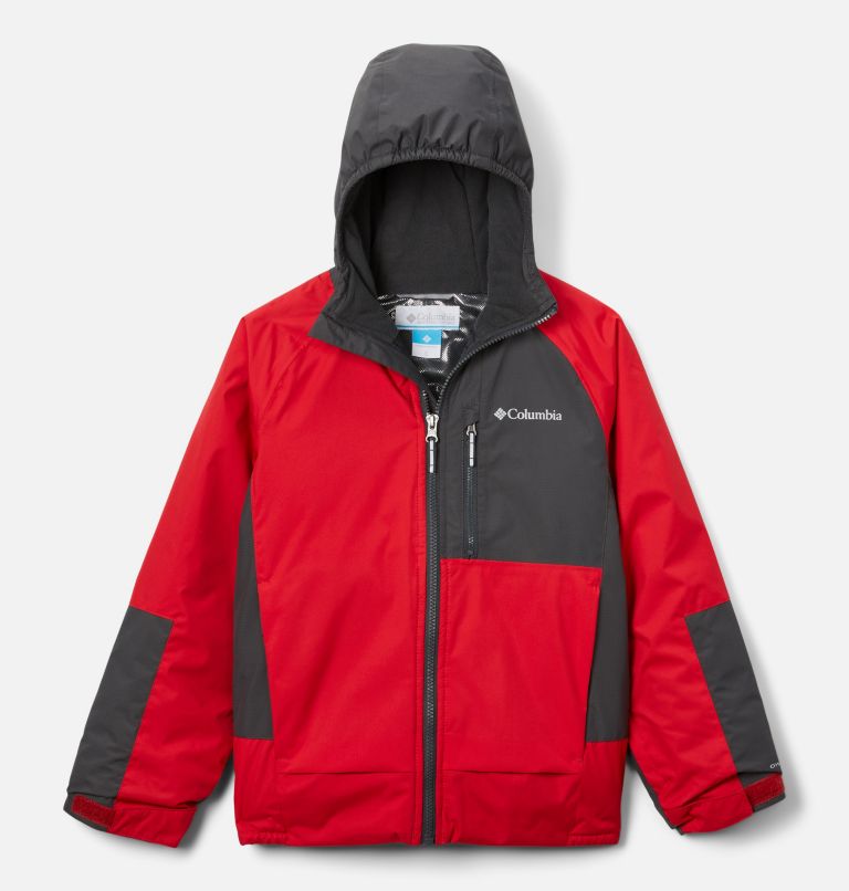 Boys’ Snow Problem Jacket, Color: Mountain Red, Shark, image 1