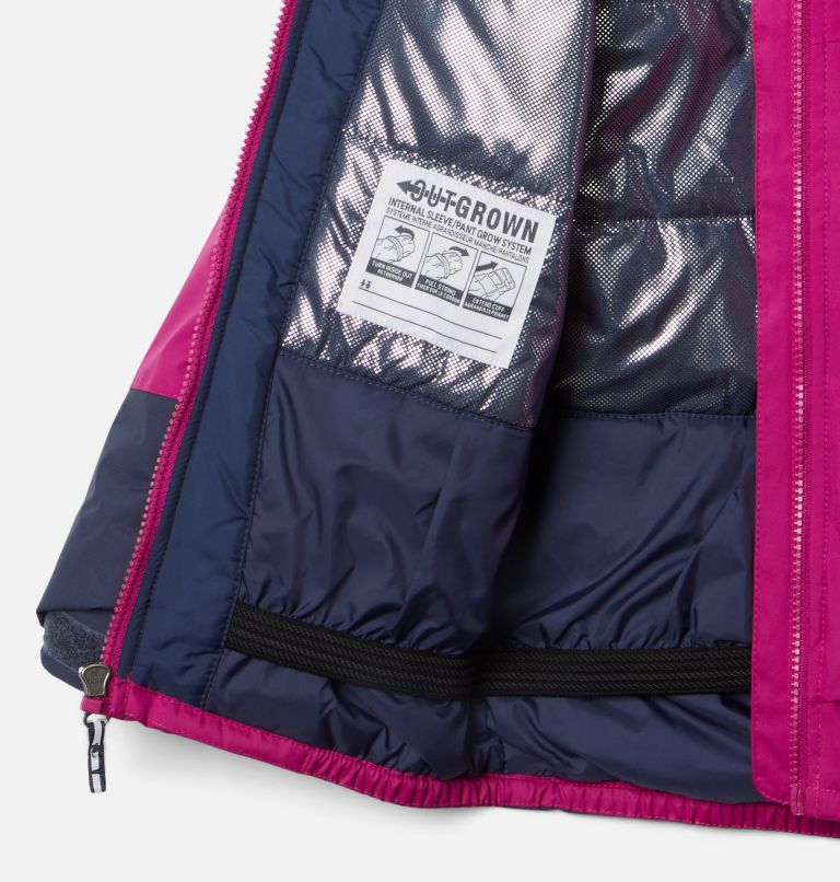 Girls’ Snow Problem Jacket, Color: Wild Fuchsia, Nocturnal, image 3