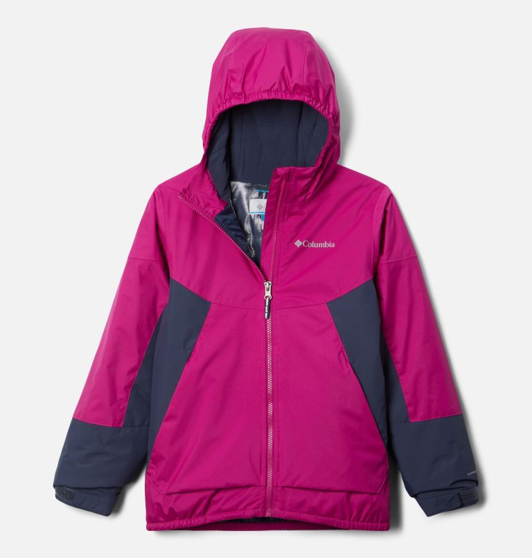 Girls’ Snow Problem Jacket, Color: Wild Fuchsia, Nocturnal, image 1