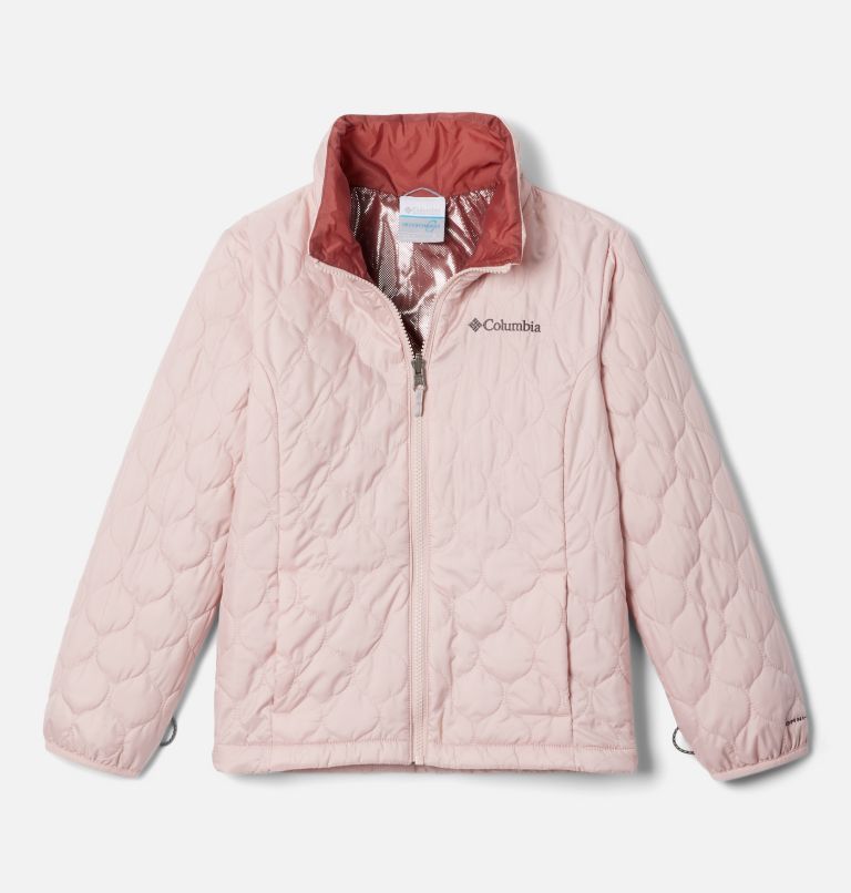 Girls’ Whirlibird II Interchange Jacket, Color: Dusty Pink Geoglacial, image 4