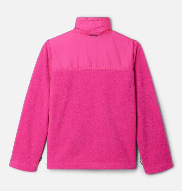 Hot pink fleece outlet jacket