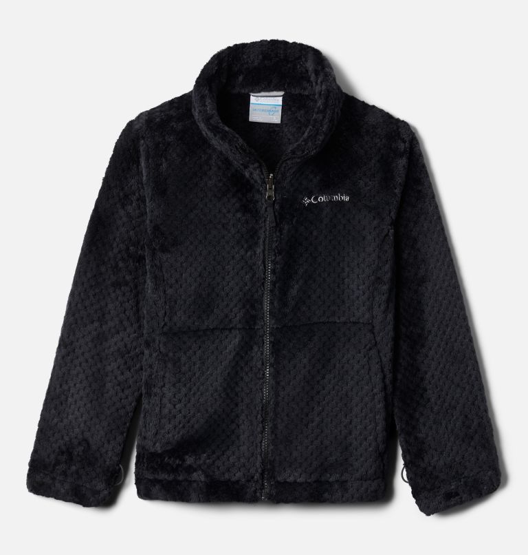 Girls’ Bugaboo II Fleece Interchange Jacket, Color: Black Leafscape Print