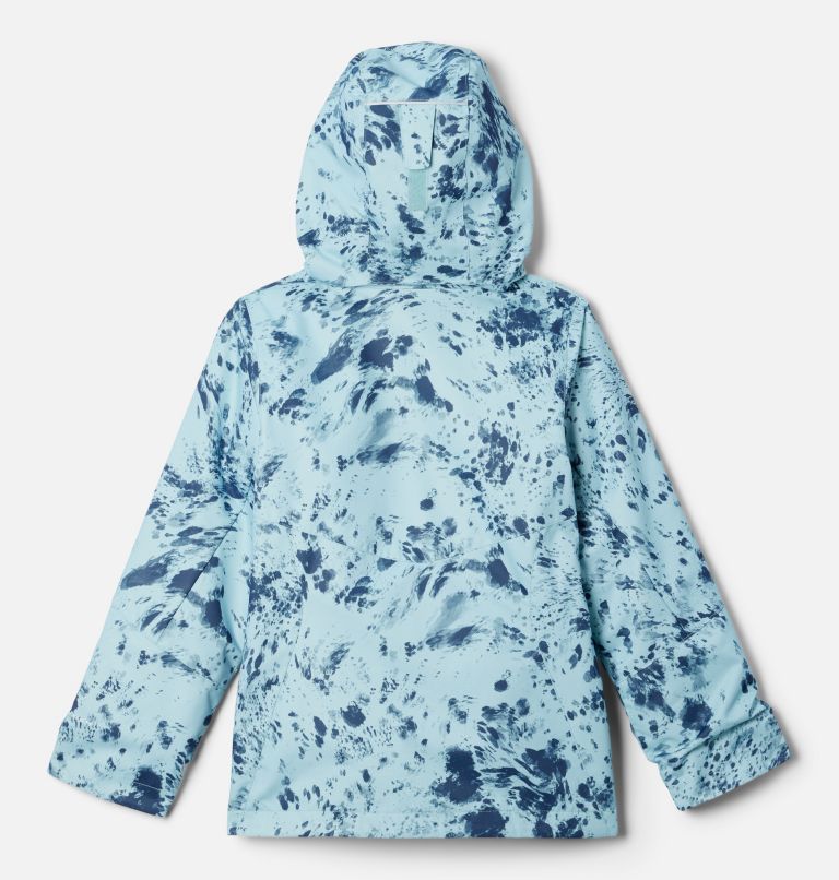 Thumbnail: Girls’ Bugaboo II Fleece Interchange Jacket, Color: Aqua Haze Flurries, image 2